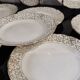 White and golden dessert plates Villeroy and Boch