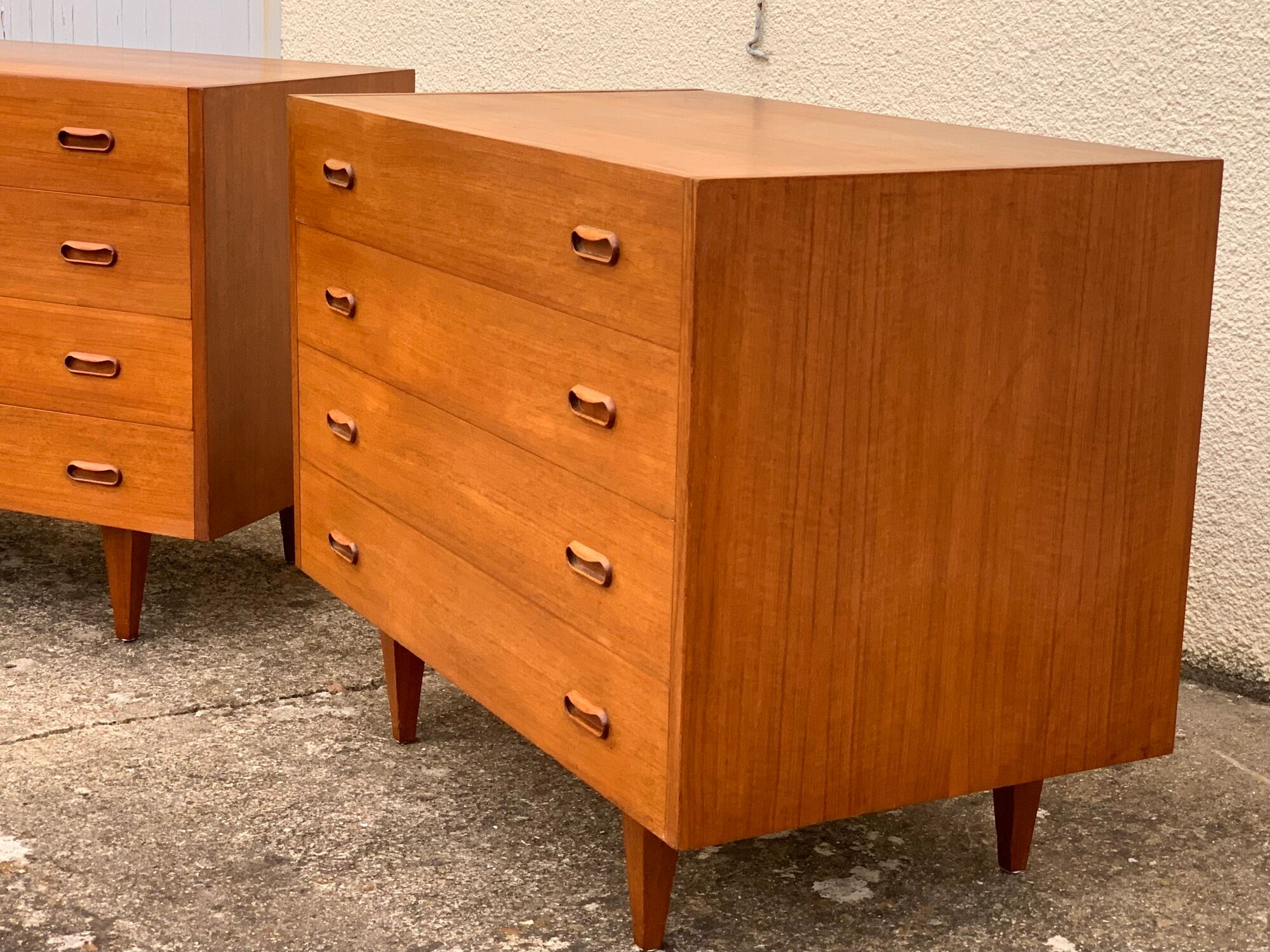 Pair of Scandinavian teak chests of drawers 1960