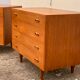 Pair of Scandinavian teak chests of drawers 1960