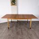 Rare teak and maple dining table with 2 extensions by Finn Juhl for Bovirke, Denmark, 1950.
