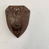 Openwork iron wall light