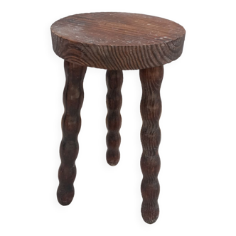 Pearl wood tripod stool