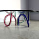 Murano glass coffee table by Maurice Barilone, 1980s