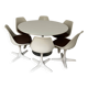 Arkana dining table + 6 chairs Roche Bobois