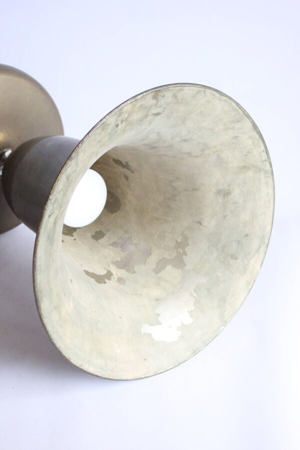 Lampe calice en laiton de style Art déco, années 1930-1940