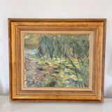 Oil on canvas nymphea