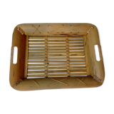 Bamboo and wicker tray