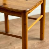 Pair of solid pine chairs, rustic chic feel