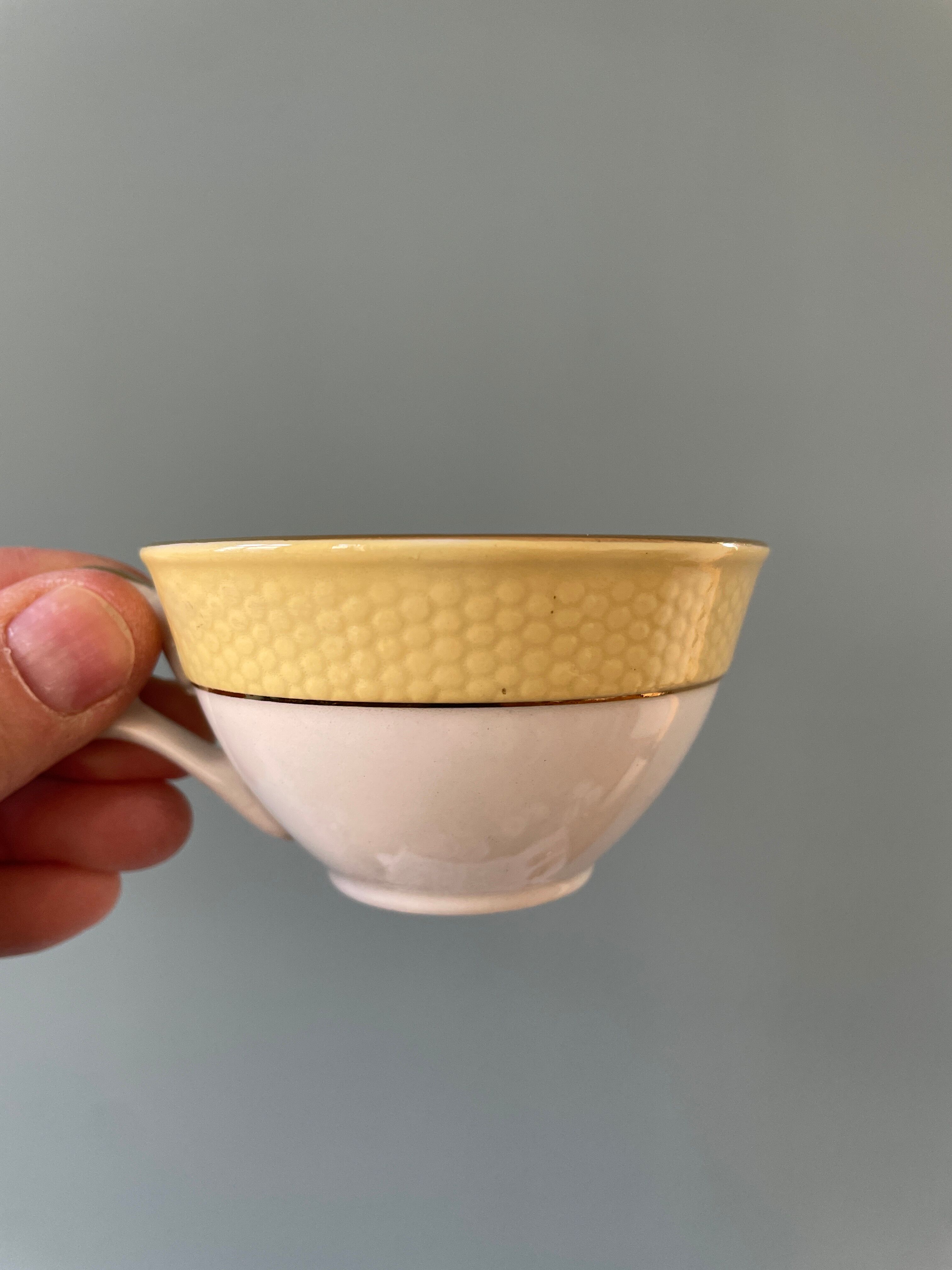Set of 7 vintage coffee cups Poreylor L'Amandinoise
