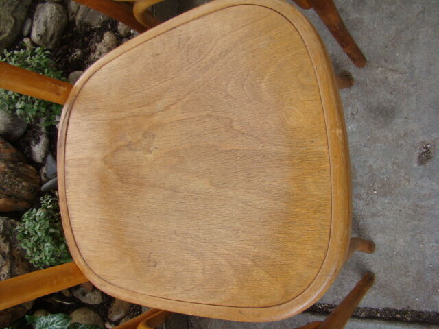 Lot of six old bistro chairs
