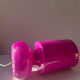Lampe à poser LYKTA rose fuchsia, IKEA vintage