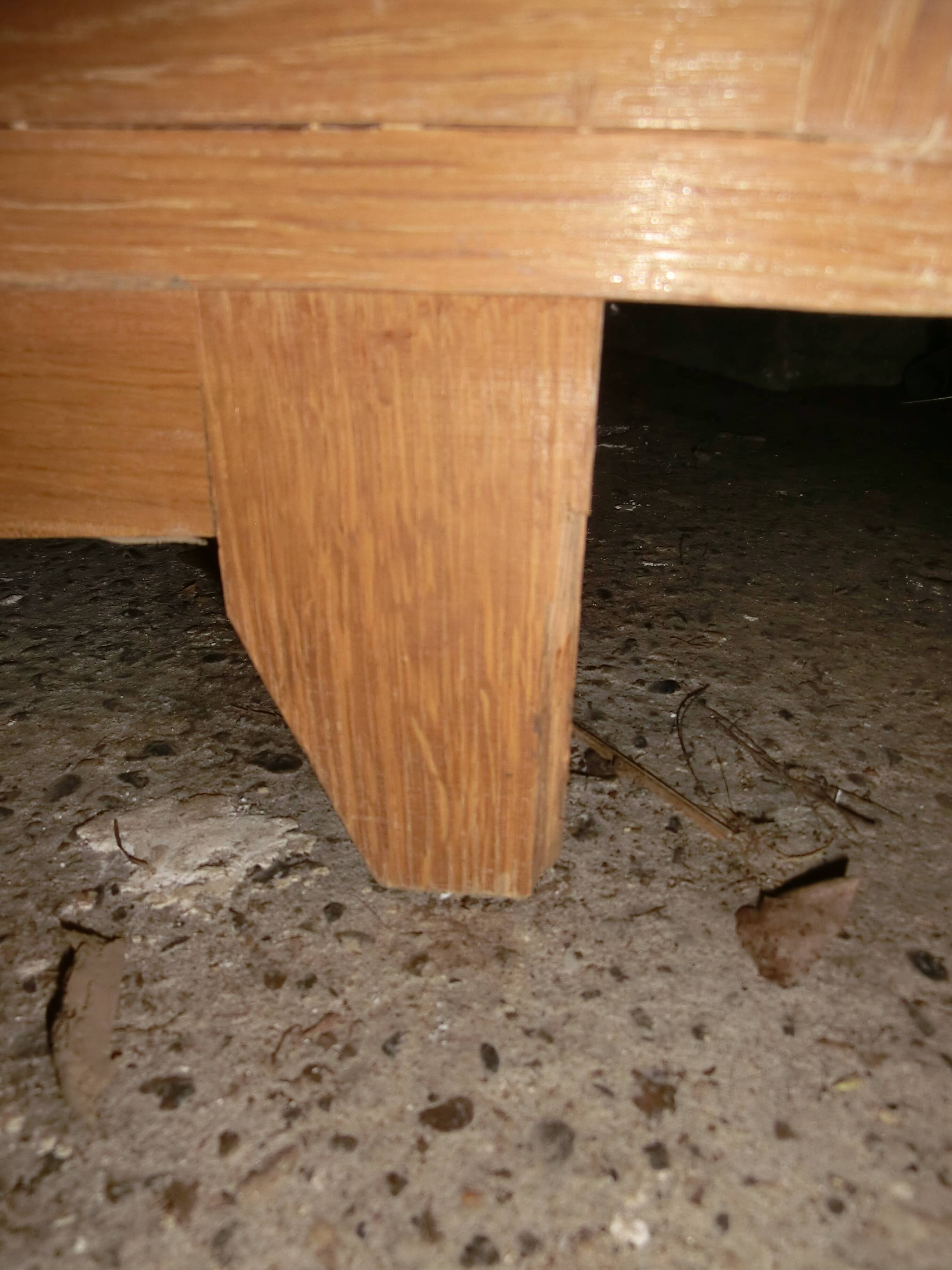 Small Scandinavian wardrobe with sliding doors - 1 side for hanging clothes.