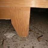 Small Scandinavian wardrobe with sliding doors - 1 side for hanging clothes.