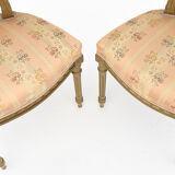 Gilded wooden living room in Louis XVI style