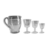 Service de 33 verres à pied & carafe