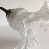 Porcelain and brass sconce