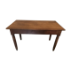 Bistro vintage table in blond walnut, 1940-50