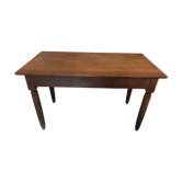 Bistro vintage table in blond walnut, 1940-50