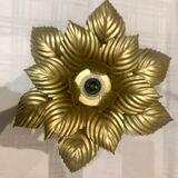 Wall lamp or ceiling lamp golden flower