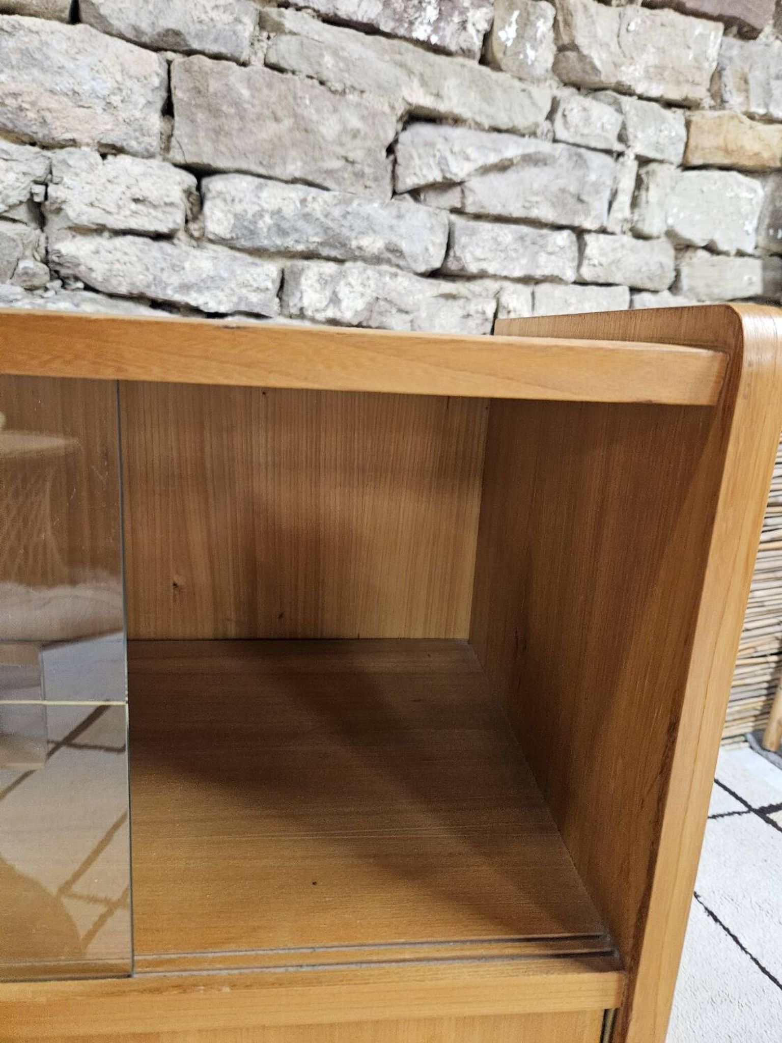 Small vintage display cabinet from the 1970s