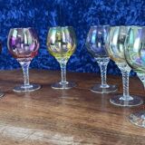 Murano: Vintage wine glasses series with twisted stem