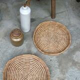 2 round wicker baskets