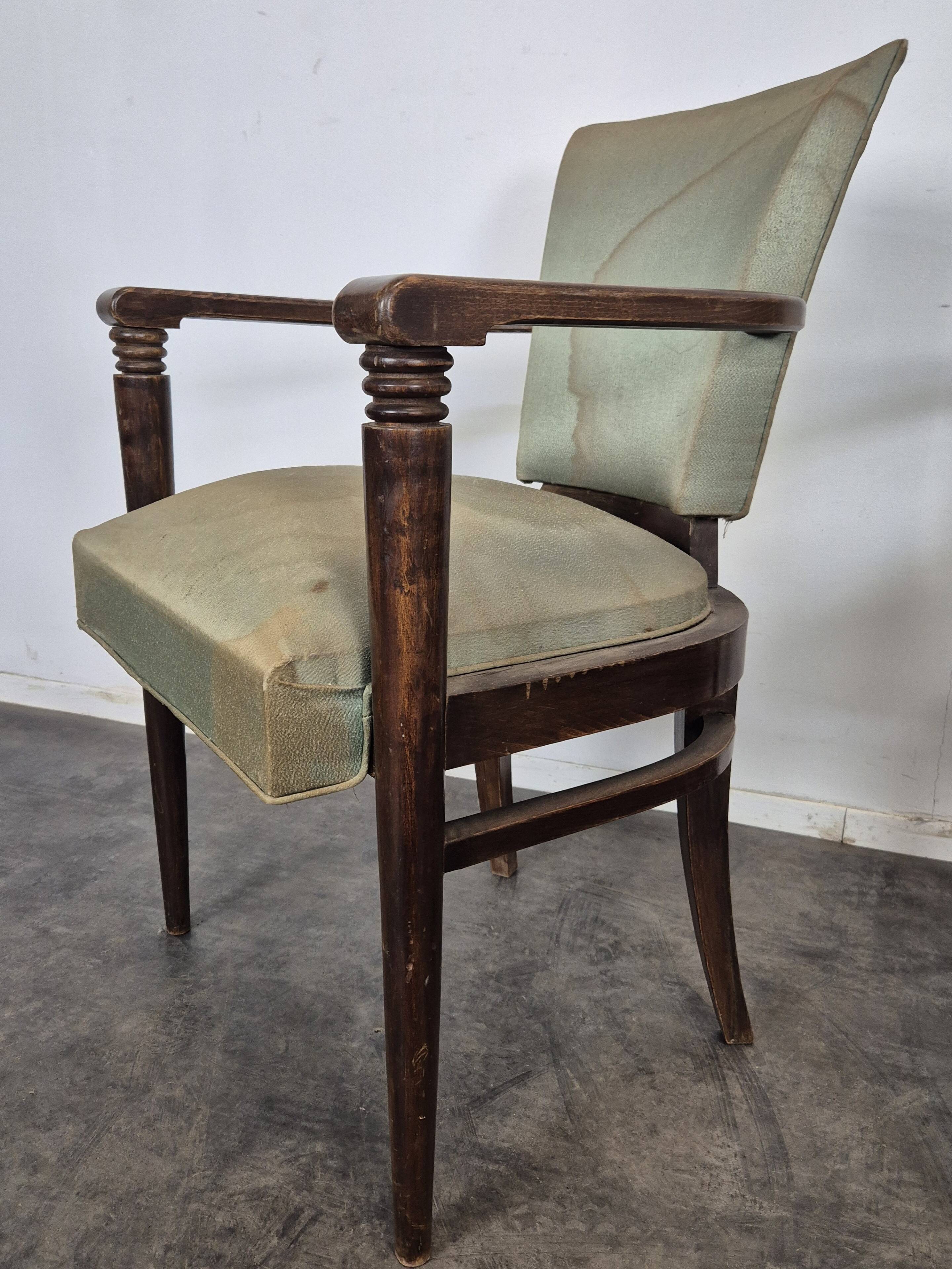 Paire de fauteuils des années 40 dans l'esprit de Pascaud