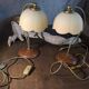Pair of Domec Luminaires bedside lamps