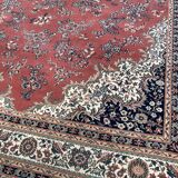Large Persian burgundy rug in Khorassan wool 250x350cm