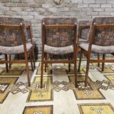 Set of 6 Scandinavian chairs year 70 vintage