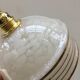 Pair of Art Deco ball suspensions in white Clichy glass