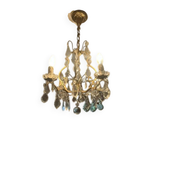 lustre interieur verre et métal