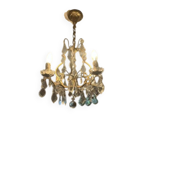 interior chandelier glass and metal