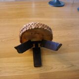 Chaise scultural brutaliste vintage 1950