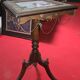 Napoleon III guéridon table with a painted porcelain top.