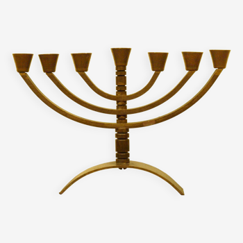 Menorah en Bronze, made in Israël, 1970