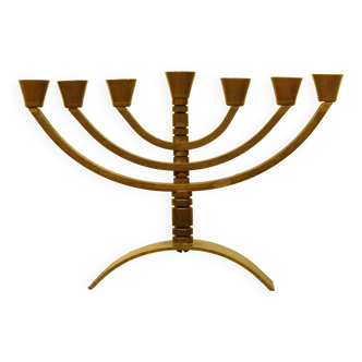 Bronze Menorah, made in Israel, 1970