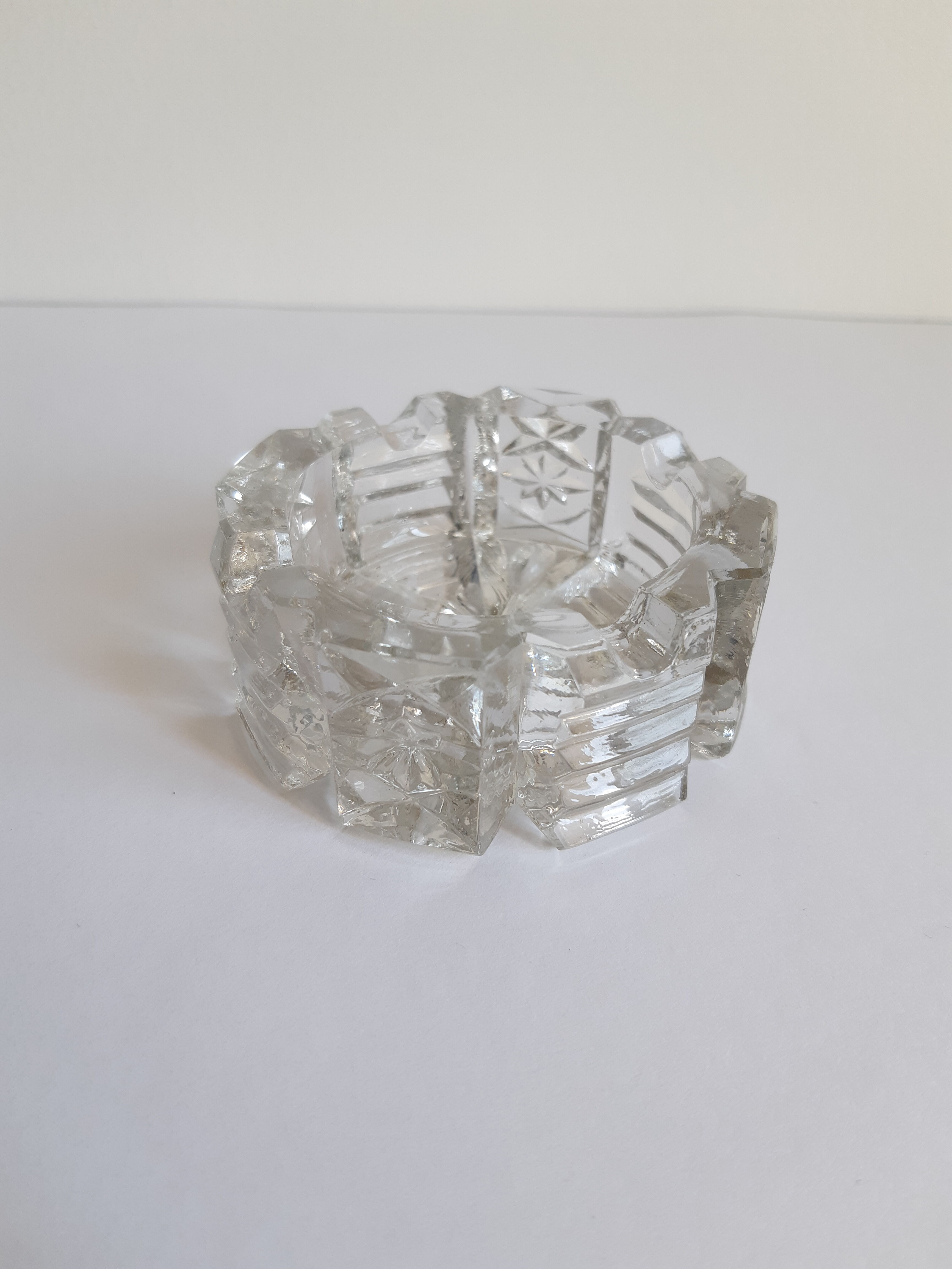 Vintage crystal ashtray