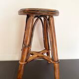 Smoked bamboo stool