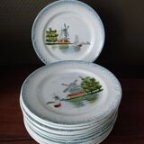 12 dessert plates Saint-Amand