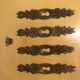 Old brass lock entry 1 set of four identical