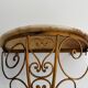 Mid-century floating wall console in wrought iron, 1950, Italy
