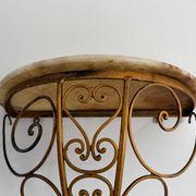Console murale flottante en fer forgé du milieu du siècle, 1950, Italie