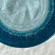 Vintage Biot Light Blue Bubble Blown Glass Vase