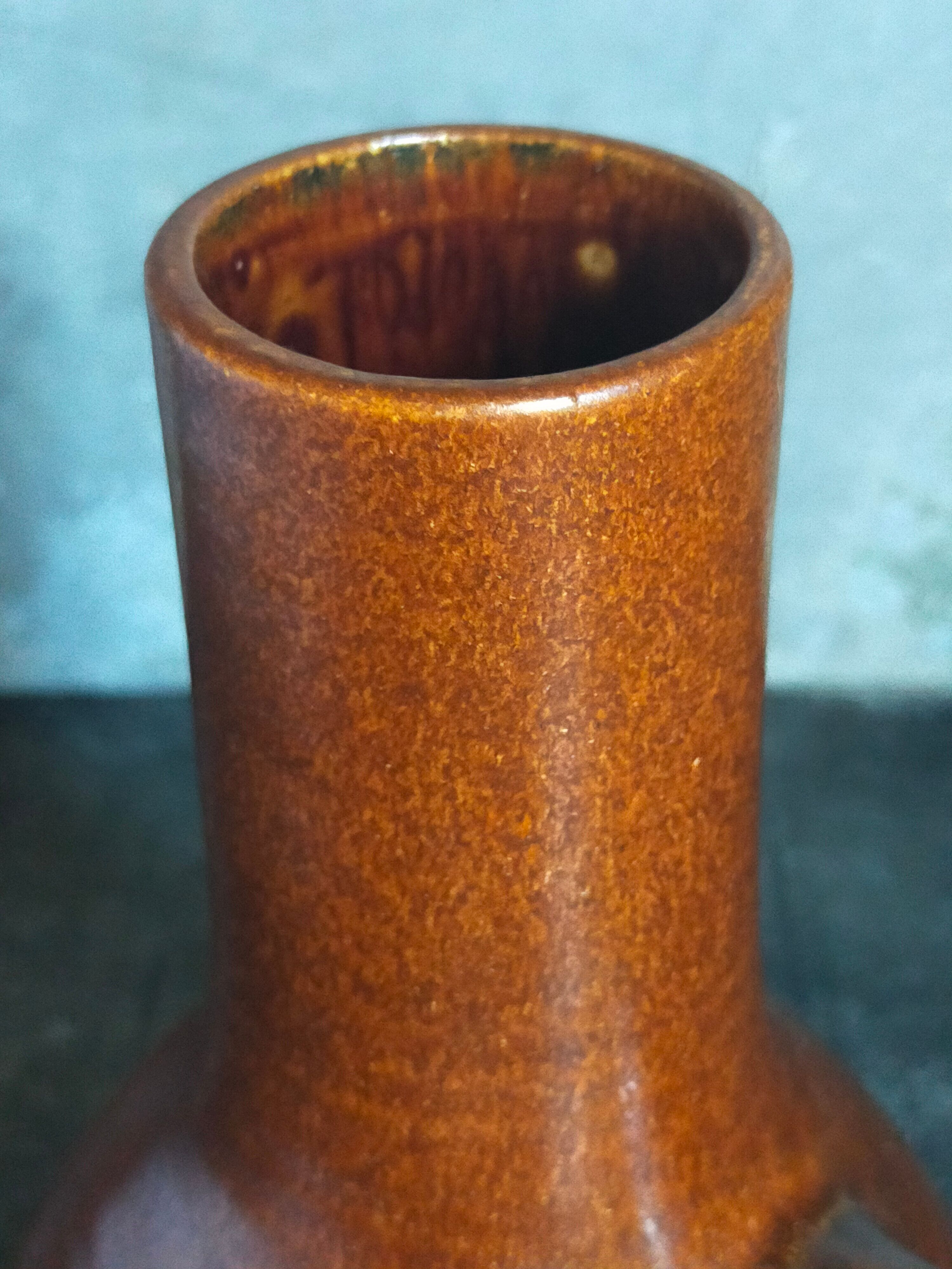 Vintage ceramic handle vase