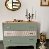 Chest of drawers 3 green water drawers