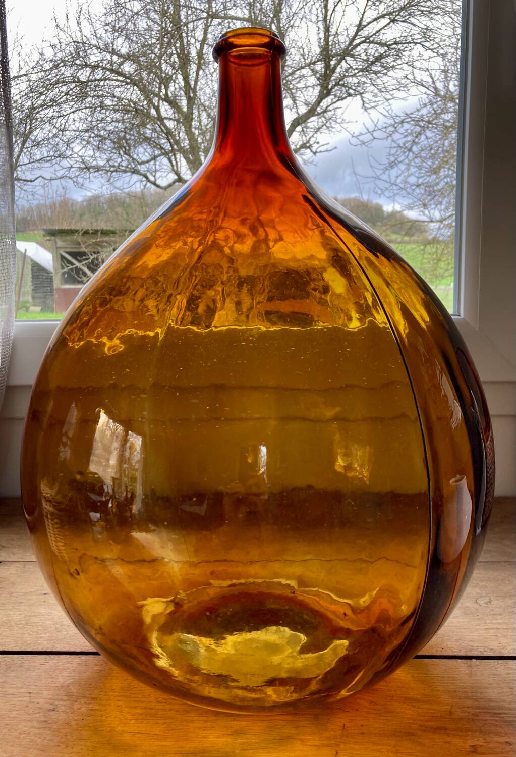 Amber demijohn 30L