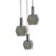 Vintage suspension design in 3 spheres Paul Secon by Sompex (60-70)