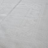 Old damask tablecloth