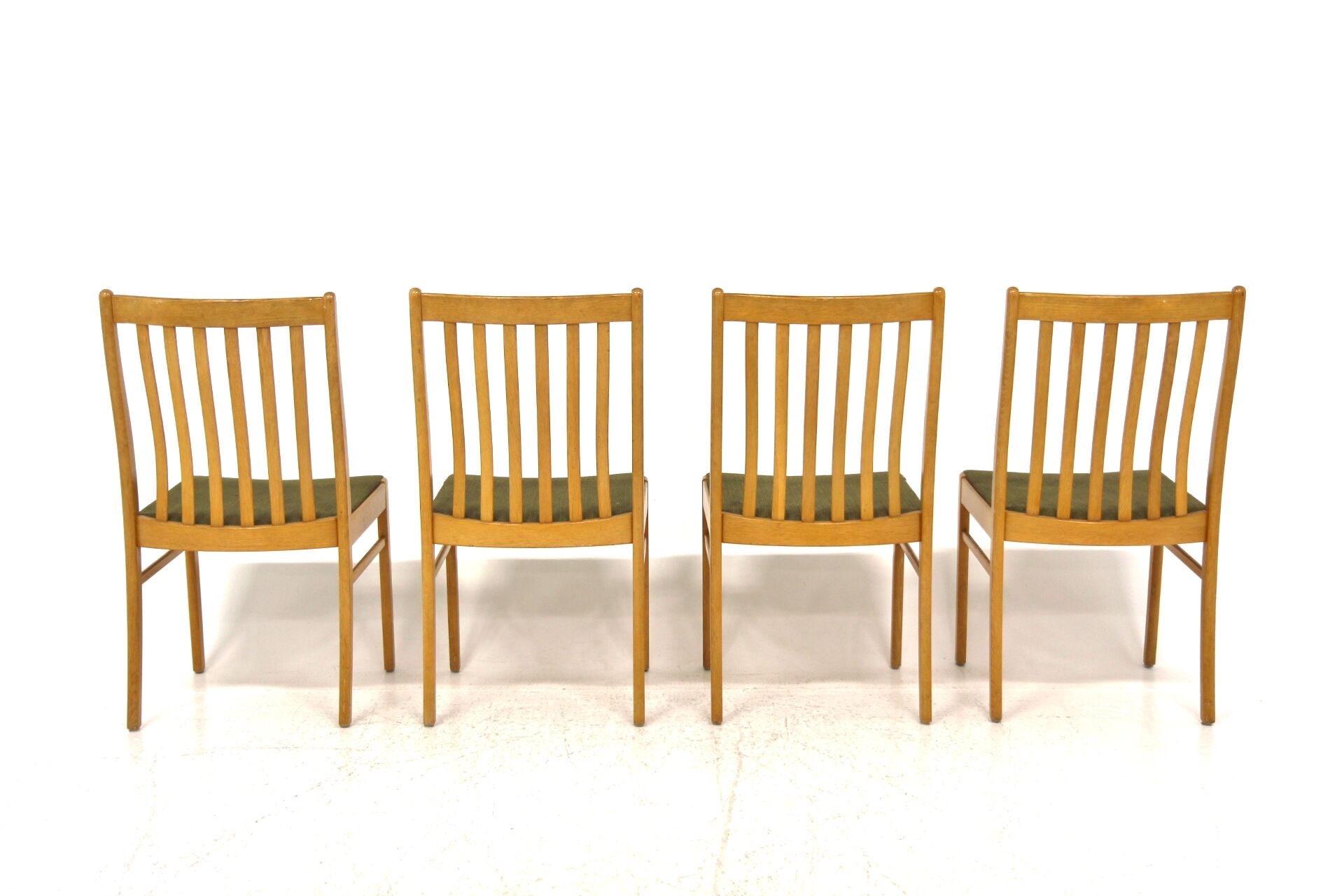 Set of 4 oak chairs, Sweden, 1960